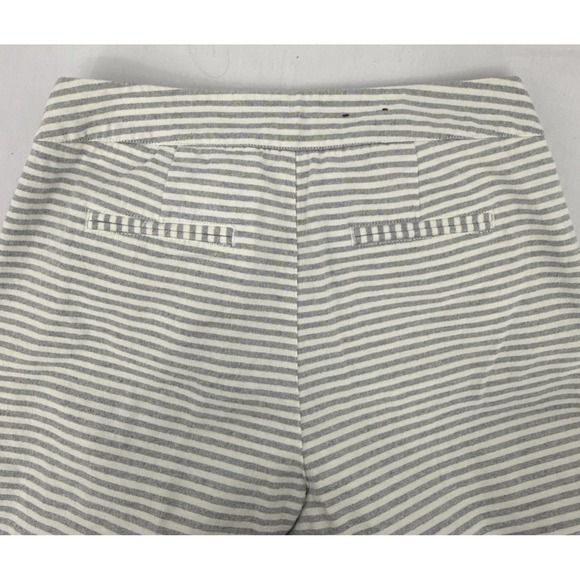 Merona Womens 4 Nautical Stripe Wide Leg Pants Preppy Beach Ocean Lagenlook Boho - Picture 5 of 10